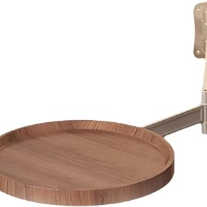 Klappbarer Wandtisch 28 cm, Holz & Metall, drehbar