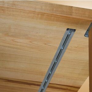 Gedotec Gratleiste für Massivholz-Tische 1850 mm silber