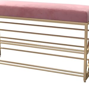 Moderne Schuhbank mit Stauraum & Tisch, 40 x 25 cm
