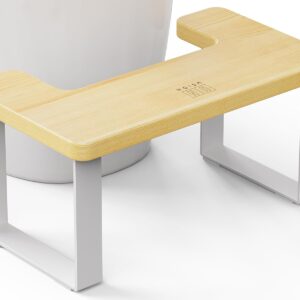 USION Toilettenhocker 18 cm | Holz-Squatting-Bank für Darmgesundheit