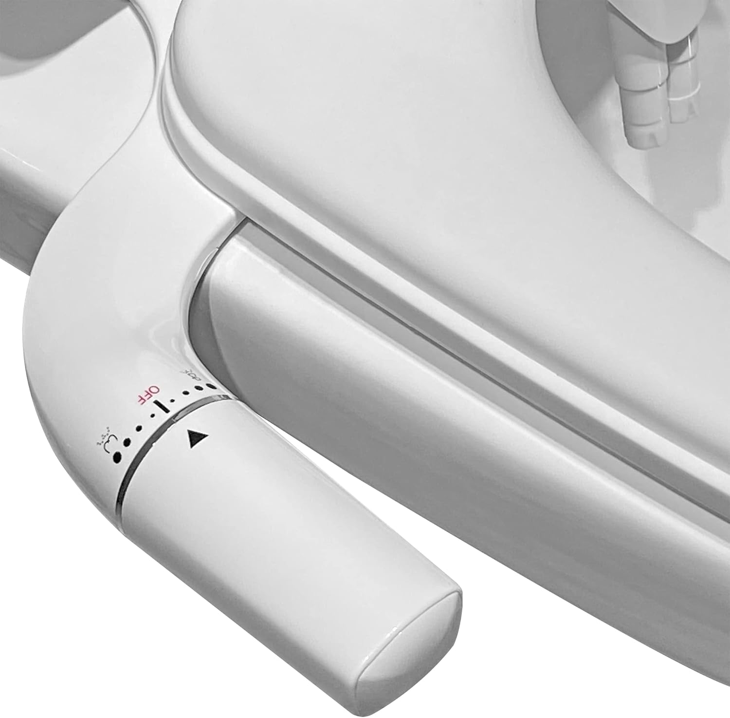 WITHLENT Bidet-Aufsatz für Toilette – Doppel-Düse, Weiß