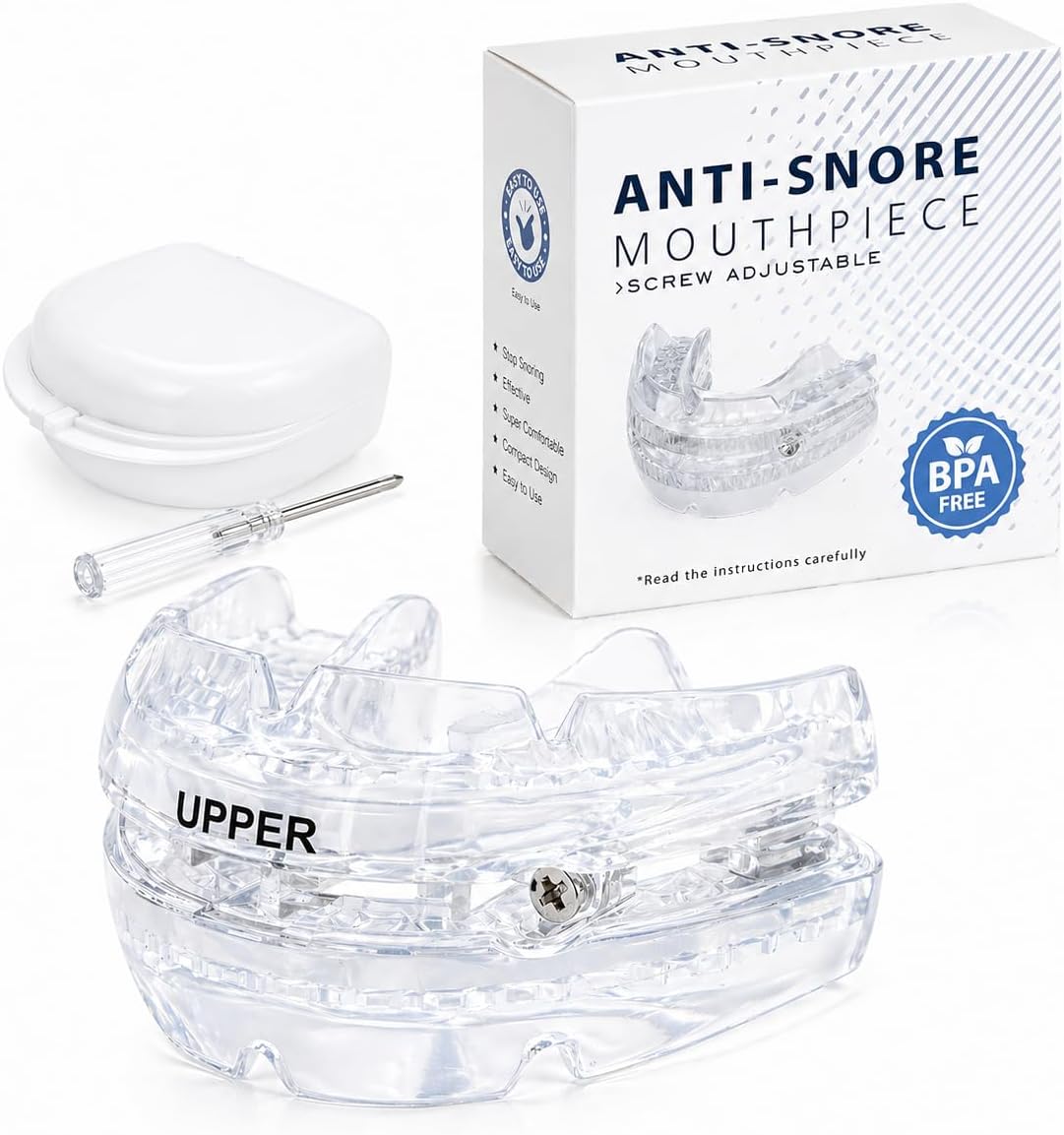 Schnarchstopper & Anti-Knirschschiene (weiß)