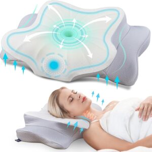 DONAMA Nackenkissen Memory Foam, höhenverstellbar