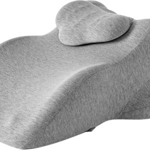 Memory Foam Sexkissen Paar-Kissen, orthopädisch, 45x35x13 cm, grau