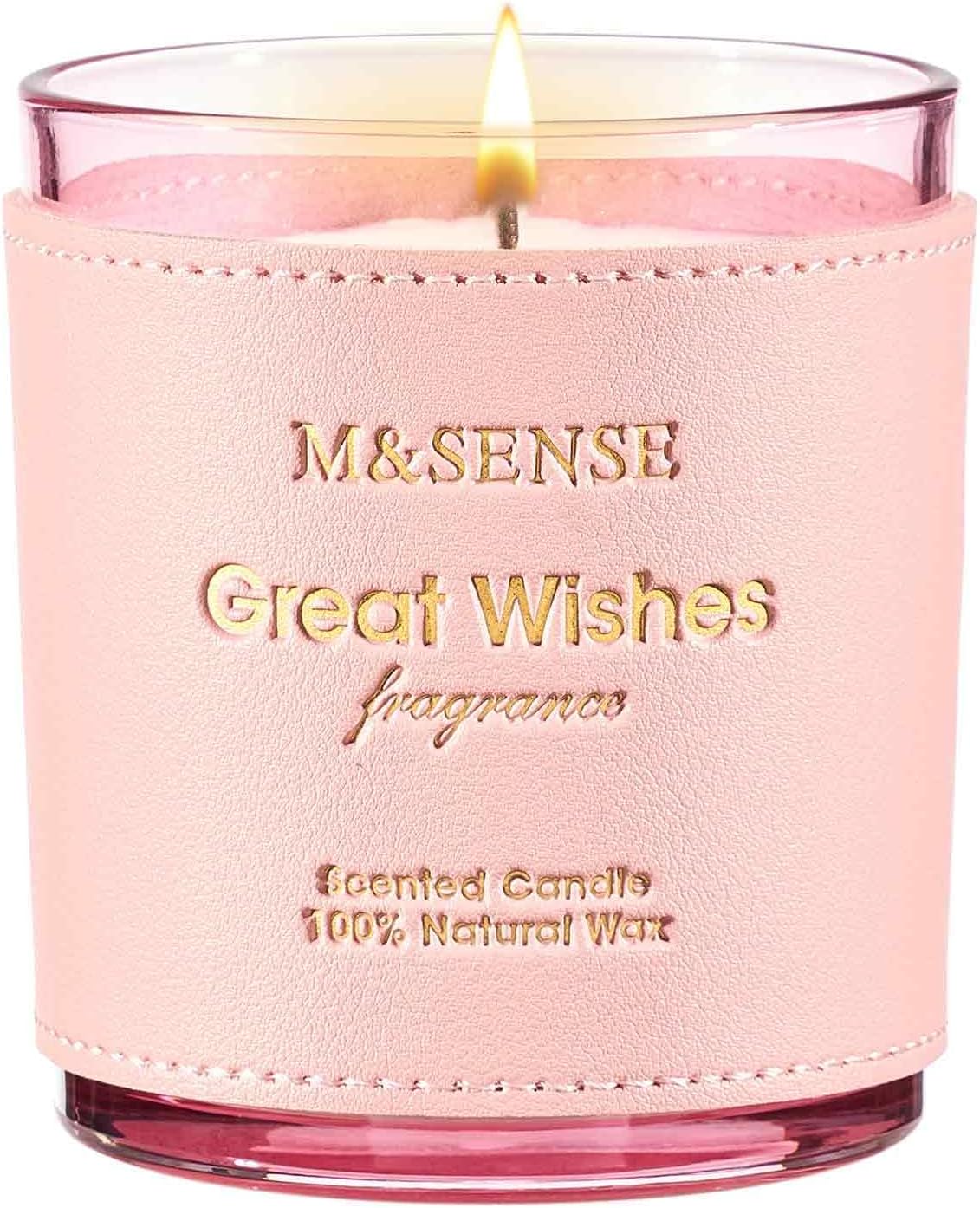 M&SENSE Blumen-Zitrus Kerze, 283g, vegan & schadstofffrei
