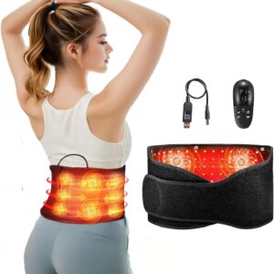 Rotlicht-Gürtel mit 660 & 850 nm – Wärme- & Massagefunktion
