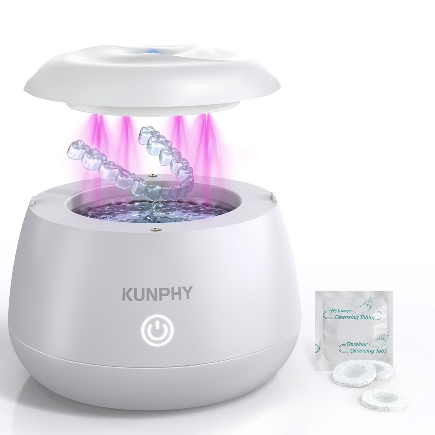 KUNPHY Ultraschallreiniger 48kHz für Zahnersatz & Schmuck