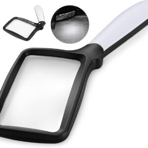 Faltbare LED-Lupe 3x mit Licht – ideal für Senioren