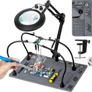Bifokale Lupenlampe mit Licht – 30x/12x, LED, stufenlos dimmbar