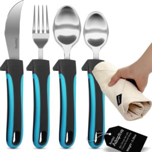BUNMO adaptives Besteck-Set für leichteres Essen, 4-teilig