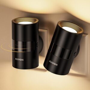 AUVON Steckdosen-Nachtlicht mit Sensor – 2er-Set