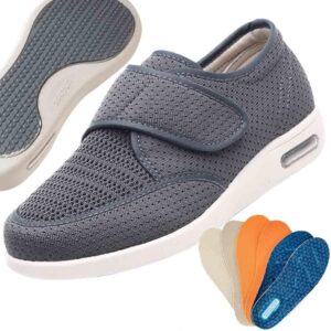 AEHO Diabetiker-Schuhe Damen bequem mit Klettverschluss