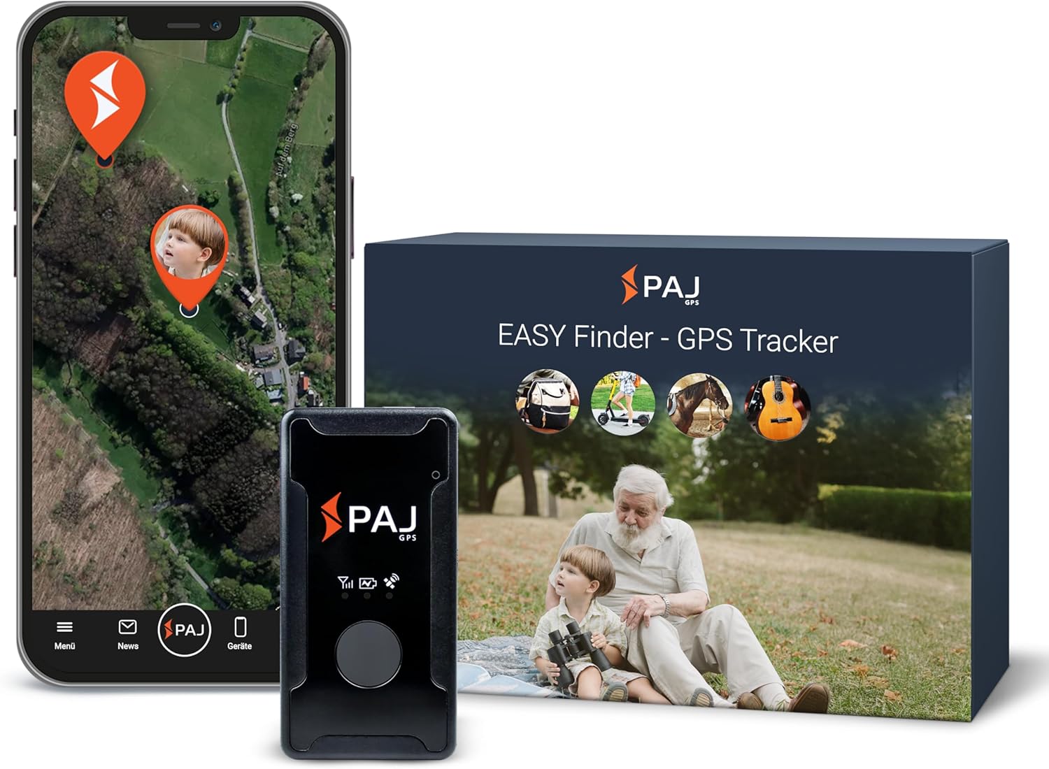 PAJ GPS Easy Finder 4G – GPS-Tracker für Kinder & Senioren