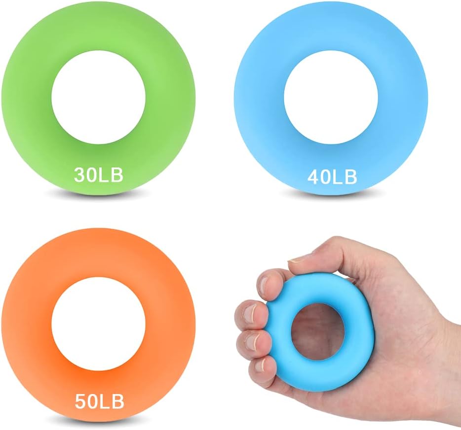 CORTNEY Fingertrainer Set (3 Stk., Silikon, 30-50 lbs)