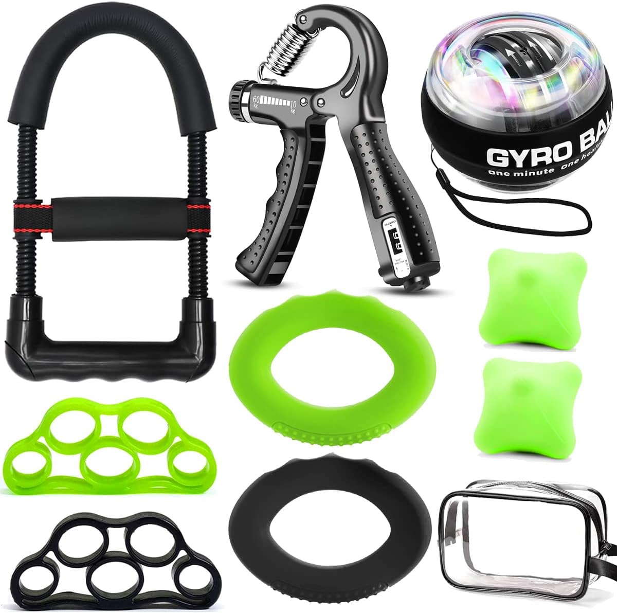EASJOY Handtrainer Set 10-teilig für Unterarmtraining