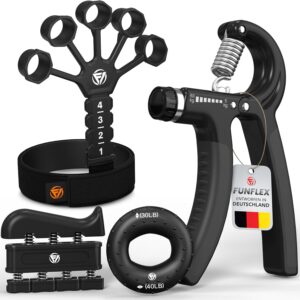 FUNFLEX Handtrainer Set – 5-Teilig für Griffkraft & Unterarm