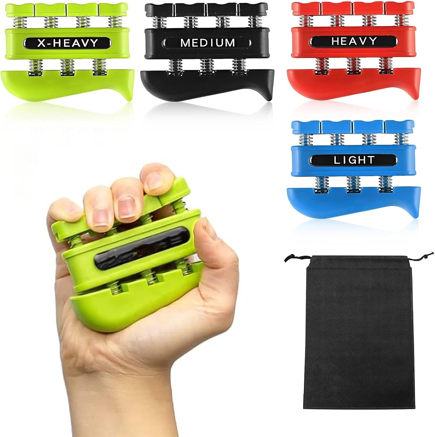 Fingerkraft-Trainer 4-teilig mit Tasche | MYLERCT