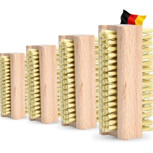Nictario Nagelbürsten Holz [4er Set] – Handwaschbürste