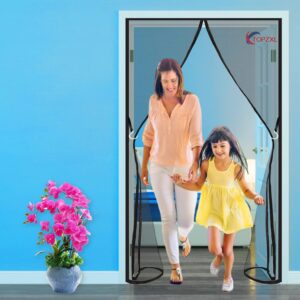 Magnet-Fliegengitter 250x290cm Anthrazit – Pollenschutz für Fenster & Türen