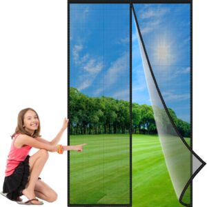 Magnet-Fliegengitter 330x255 cm, schwarz, wiederverwendbar