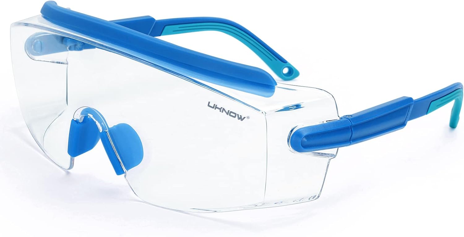 UKNOW Schutzbrille über Brille mit Anti-Beschlag-Schutz