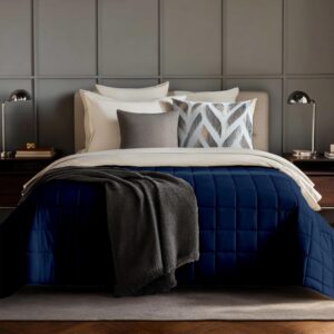 HomeSmart Gewichtsdecke King-Size 13,6 kg, marineblau