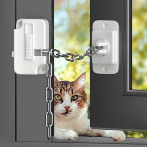 AOSITE Fenstersicherung Kette 2 St. ohne Bohren