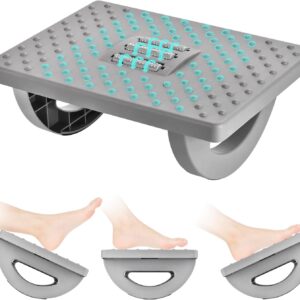 Ergonomische Fußstütze Lighterday mit Rollenmassage (Grau)
