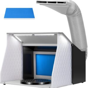 VIVOHOME Airbrush-Spritzkabine mit Absaugung & LED