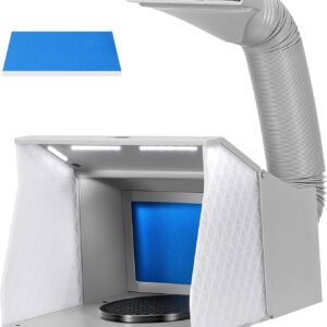 VIVOHOME Airbrush Spritzkabine mit Absaugung & LED