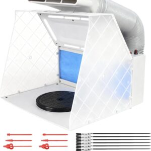 ABEST Airbrush-Kabine mit Absaugung & LED-Beleuchtung