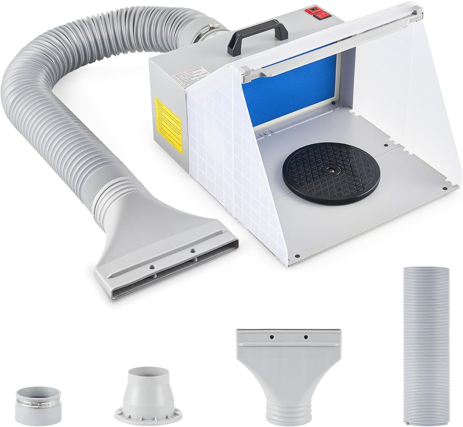 CO-Z Airbrush Kabine mit Absaugung & LED, 2m³/min