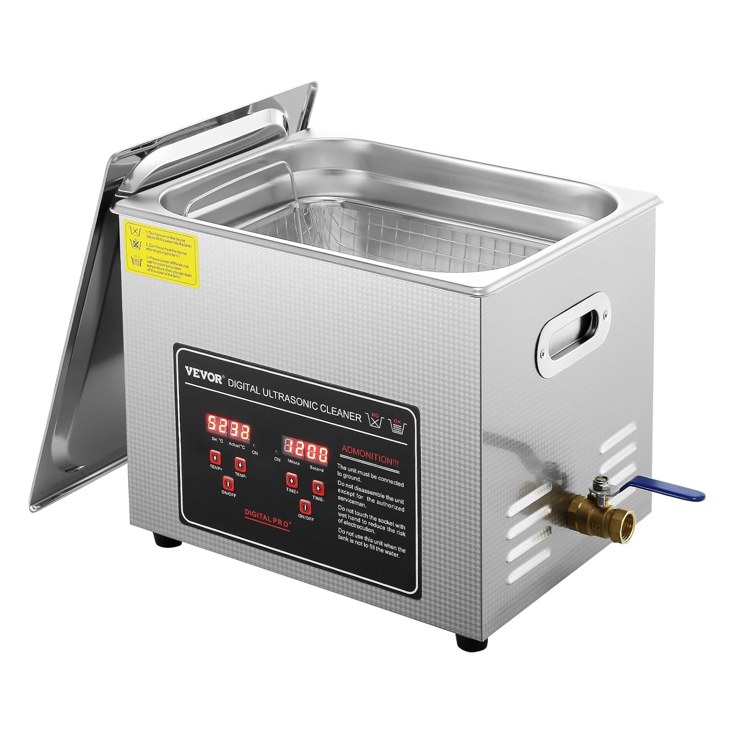 VEVOR Ultraschallreiniger 300 W, 10 L mit Timer