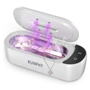 KUNPHY Ultraschallreiniger 48kHz, 400ml mit UV-Licht