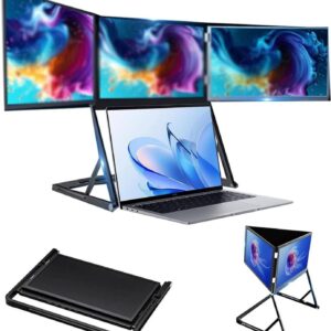 15,6-Zoll-FHD-Triple-Monitor für Laptop, USB-C, faltbar