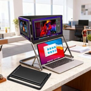 Tragbarer Dreifach-Monitor 15,6" 3-in-1, 360° drehbar