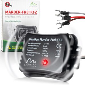 Gardigo Marderschreck KFZ | Marderabwehr für Auto | 12V-Anschluss