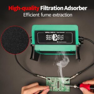 YIHUA 948DQ-I Lötdampf-Absaugventilator mit Filter & Helferhänden