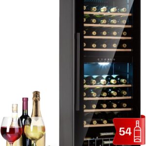 Klarstein Weinkühlschrank 54 Flaschen, 2 Zonen