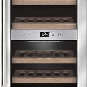 Caso WineComfort 38 | Weinkühlschrank 2-Zonen | 5-20°C | LED | UV-Filter