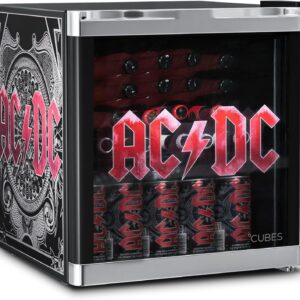 °CUBES AC/DC Mini-Kühlschrank 48 L – Getränkekühlschrank mit Glasfront