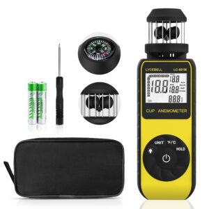Digitaler Windmesser LC-881M – Windgeschwindigkeit & Temperatur