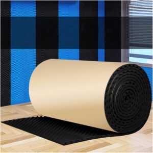 Aioneer Akustikschaumplatte selbstklebend, 1m x 20m, schwarz