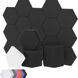 TONOR Hexagon Akustikplatten 48 St. selbstklebend, 30x26x1 cm