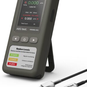 AEGTEST HOUND-1011 Radon-Detektor für Zuhause, tragbar & präzise