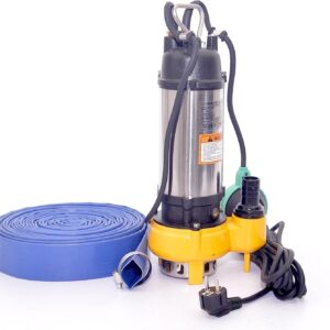 250W Fäkalienpumpe mit 10m Schlauch DN32