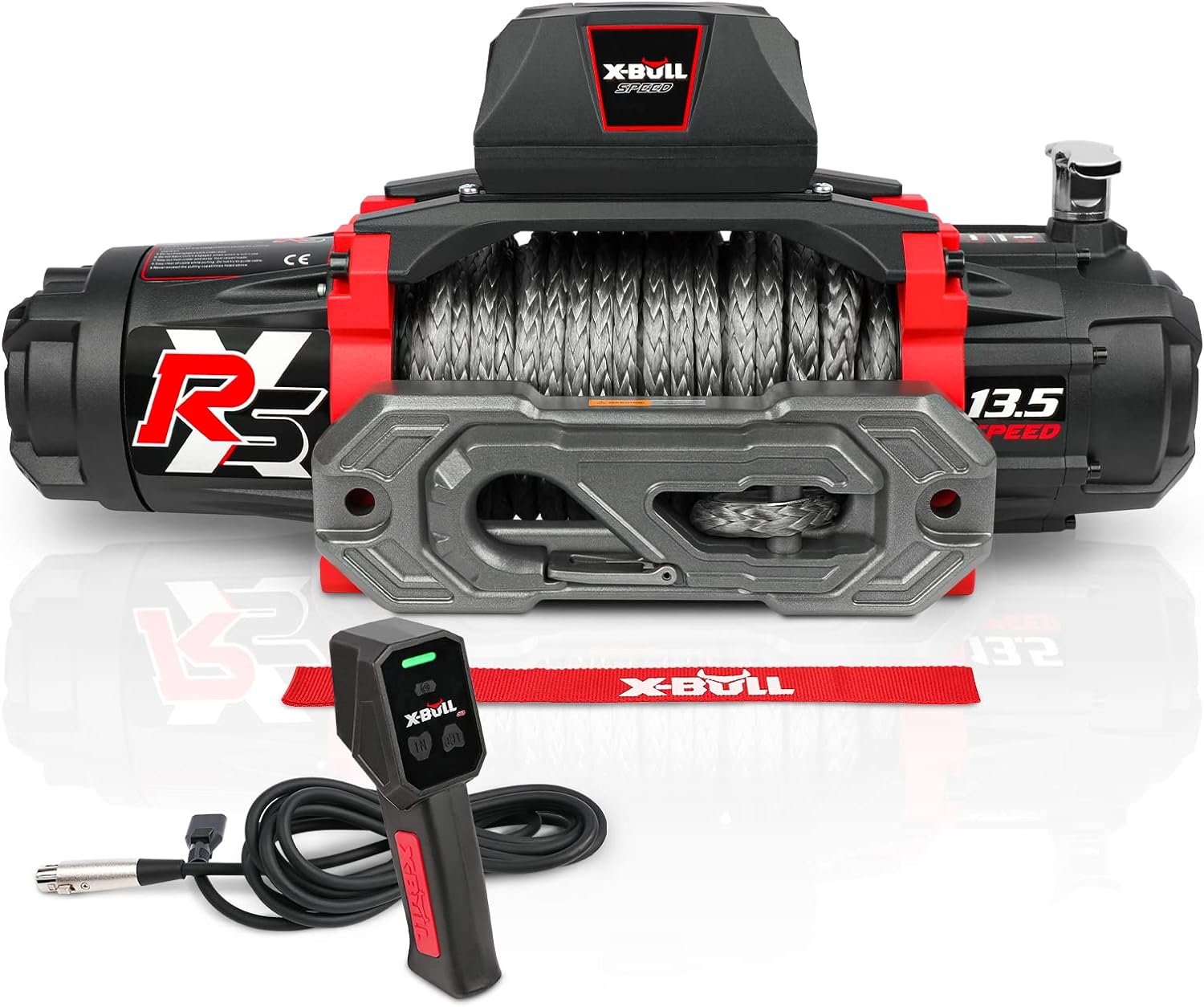 X-Bull Seilwinde 6123 kg – 12V DC, 2-in-1 Fernbedienung