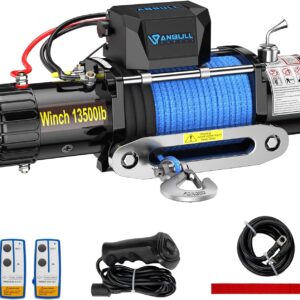 Anbull Seilwinde 12V, 6136 kg, IP67, Synthetikseil
