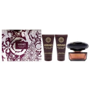 Versace Crystal Noir Geschenkset mit Parfüm, Lotion & Duschgel