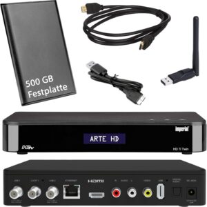 HD Twin SAT-Receiver netshop 25 Imperial i7 mit 500 GB & W-LAN